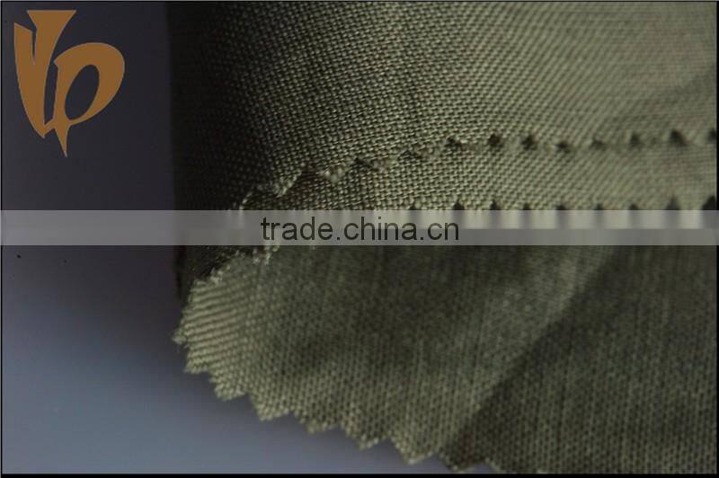 45% ramie and 55% linen interwoven fabric plain dyeing fabric ready for shirt and home textile