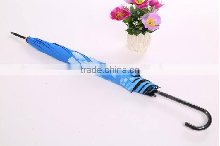 parasol heater The blue sky white cloud umbrella sraight umbrella