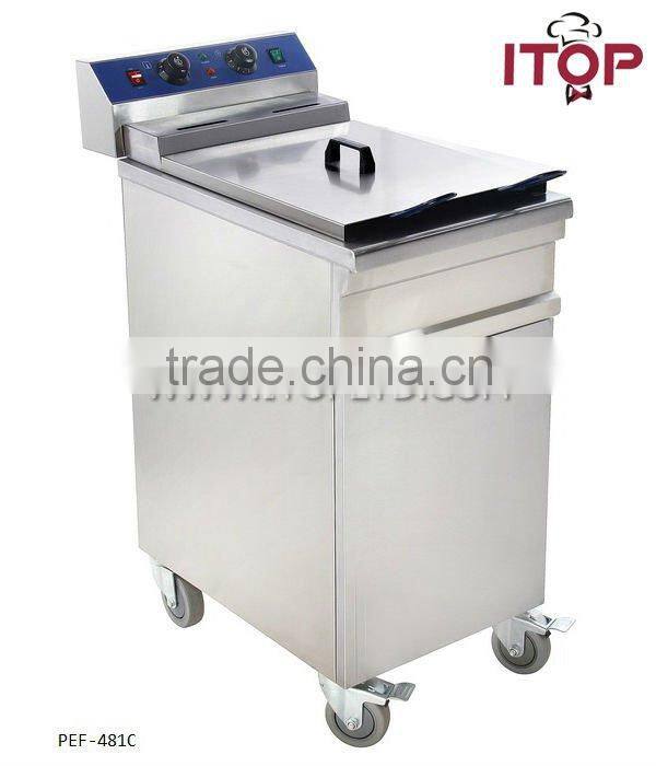48L stainless steel with cabinet electric fryer