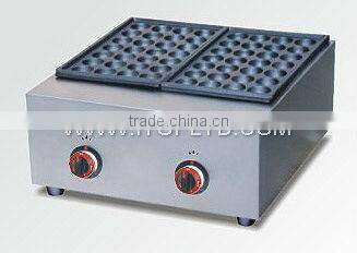 Household gas fish pellet grill with 3-plate