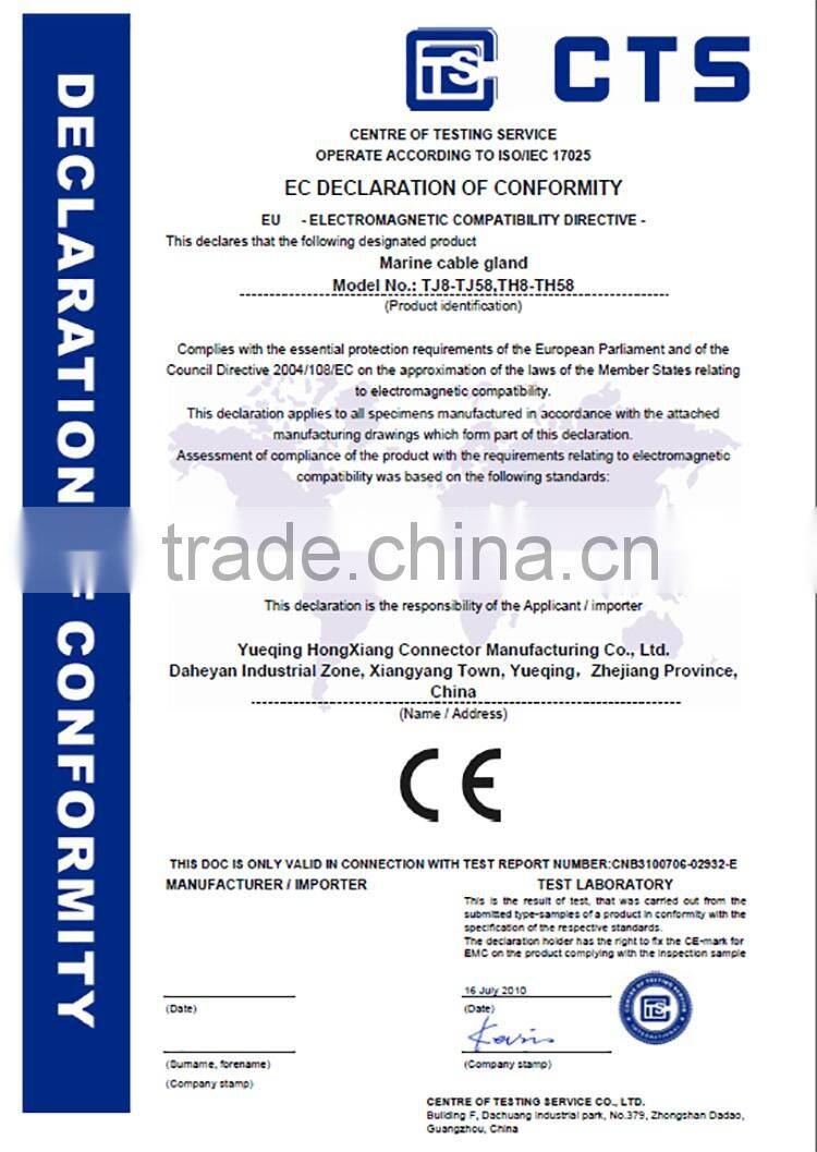 Free Sample Low price High voltage metal compression cable connector