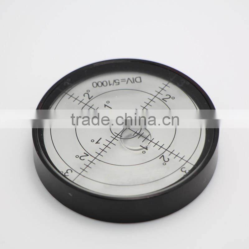 Round cylinder bubble level