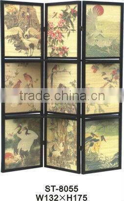 Birds with Flowers Room Divider