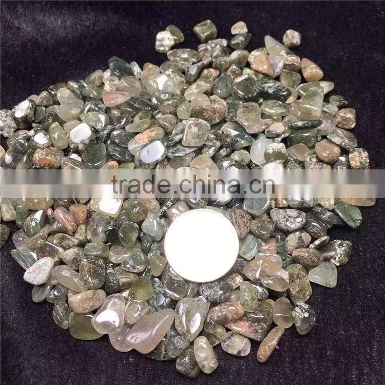 Wholesale Green Phantom Stone Gravel Crystal Macadam