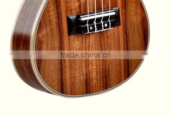 24 inch wholesale koa thin body ukulele china guitar (UK26-90)