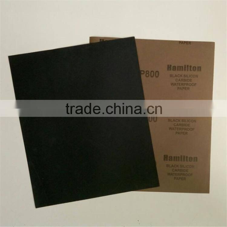 Latex Paper Backing Silicon Carbide Waterproof Abrasive Paper