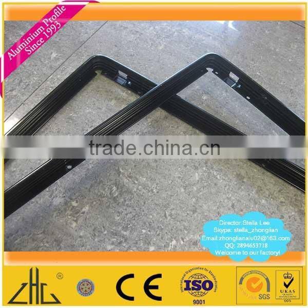 CNC aluminum frame/anodized aluminium frame CNC factory sample offer/pick, silver, black brushing aluminium frame for television