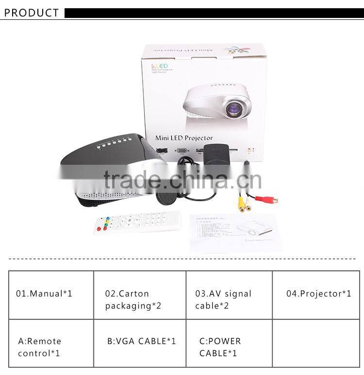 Hottest 360 degree flip LCD Mini laser projector christmas