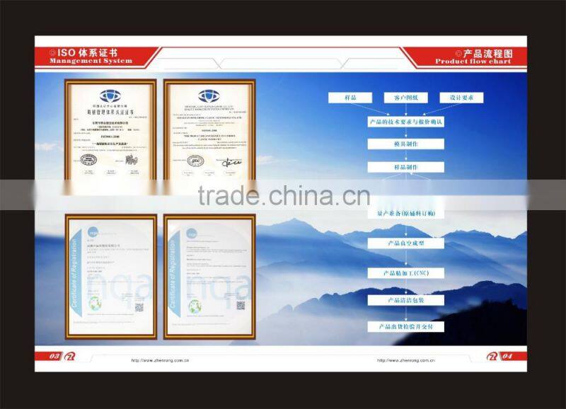 Large vacuum forming display shelf