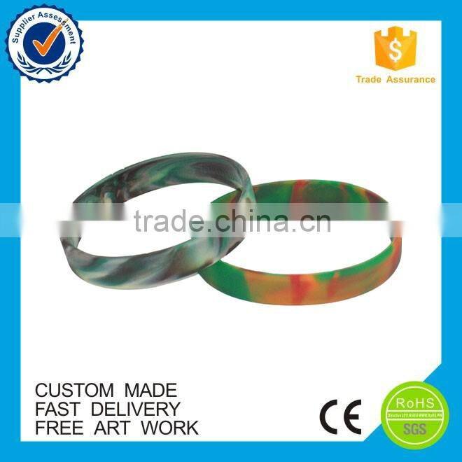 China eco-friendly cheap glowing popular wristband customized