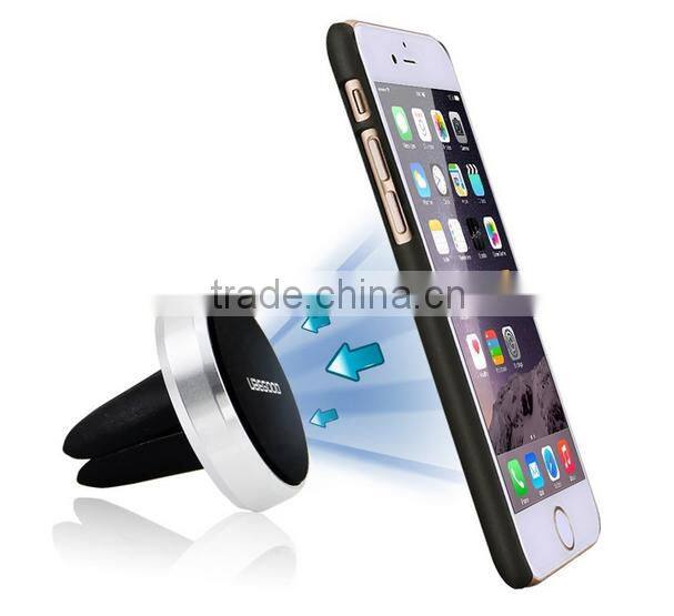 2016 Top Selling Aluminum Metal Magnet Car Mount Air Vent Outlet Phone Holder For Iphone 6 plus