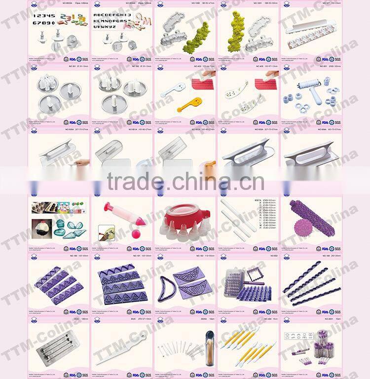 Modelling Tool Frill Cutter Cake Fondant Embosser Set