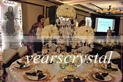 decorative crystal table candlestick wedding