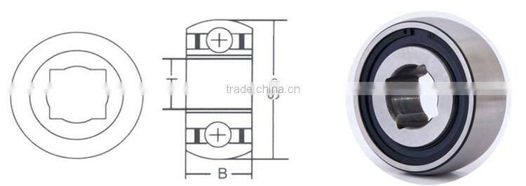 Square bore agricultural machinery bearing W216PP2