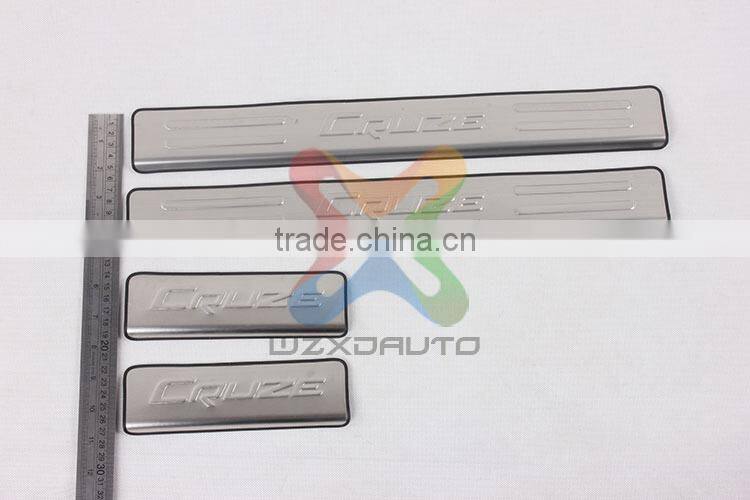 4 DOOR SILL SCUFF PLATE DOOR SILL PLATE COVABS DOOR SILL PALTE FOR CHEVROLET CRUZE 2015