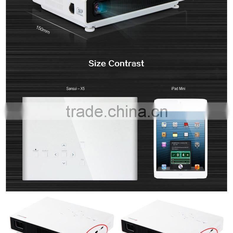 Sansui X5 power bank supply power 1080p led projector as good christmas gifts