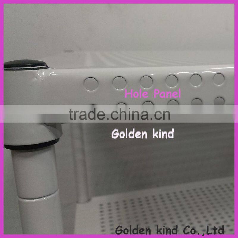 New design bathroom accessories Metal material Triple Tiers durable corner shelf
