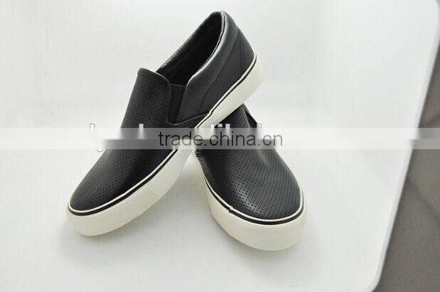 Men loafer shoes young PU punch holes shoes casual cool man shoes
