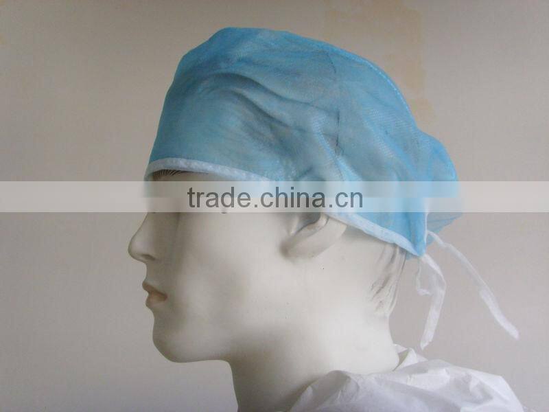 Disposable Nonwoven Doctors' Cap Green