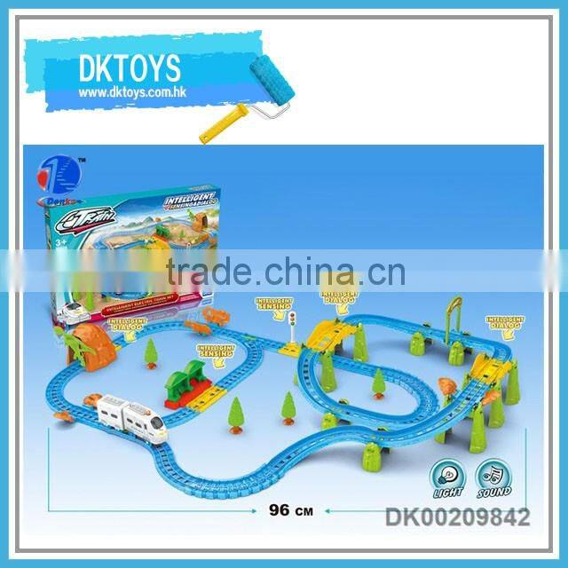 Popular plastic BO railway train set for kids