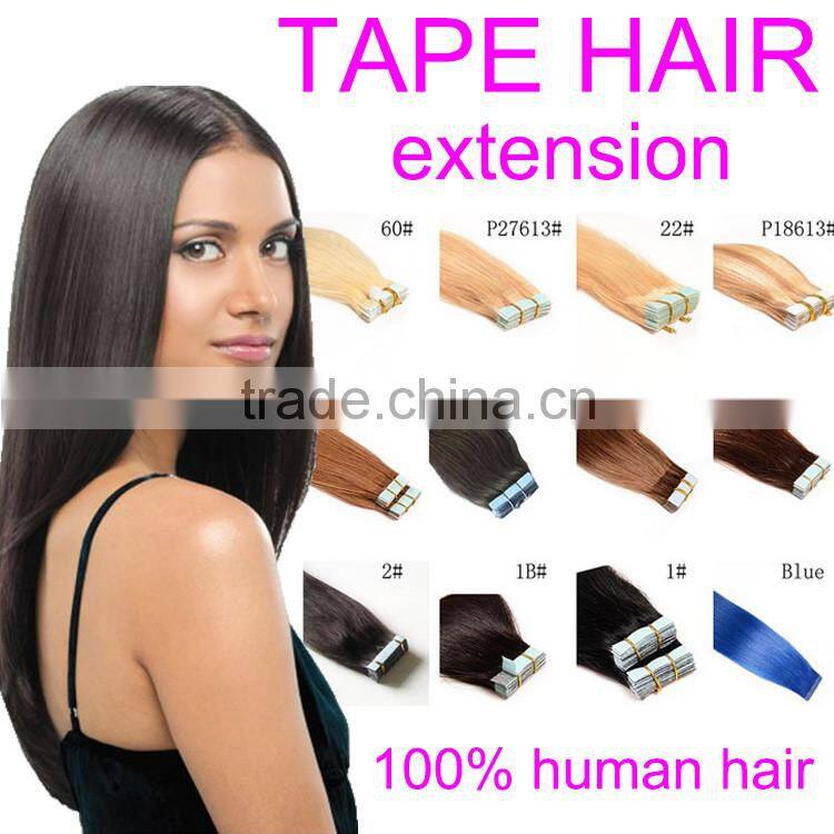 long lasting all color available ombre tape in hair extensions