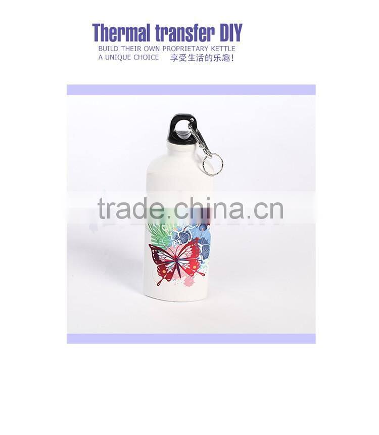 Wholesale sublimation 600ml blank sport aluminum custom printed water bottles