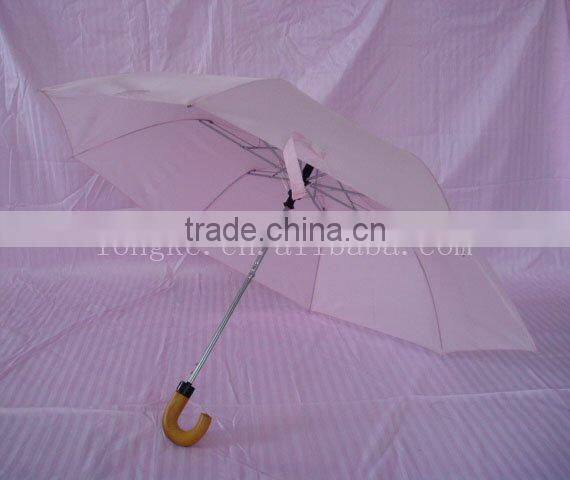 2 folding auto open umbrella with polyester bag