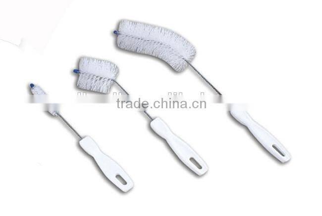 Mini tube cleaning brush cleaner, pp bristle percolator brush set