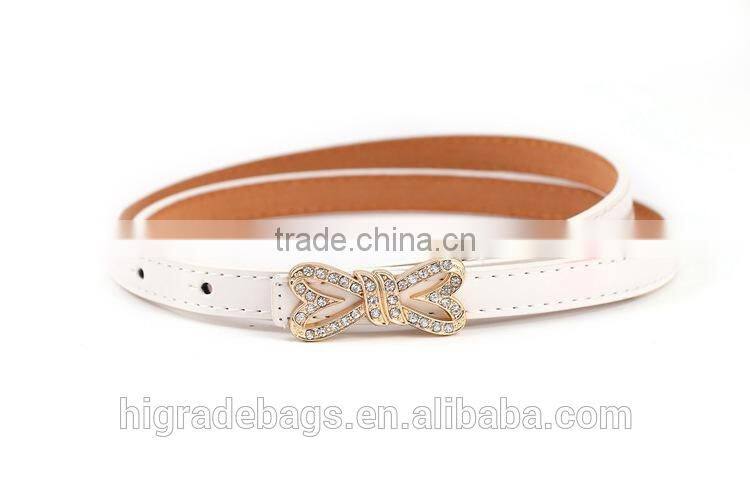 ladies thin Pu leather belt fashion