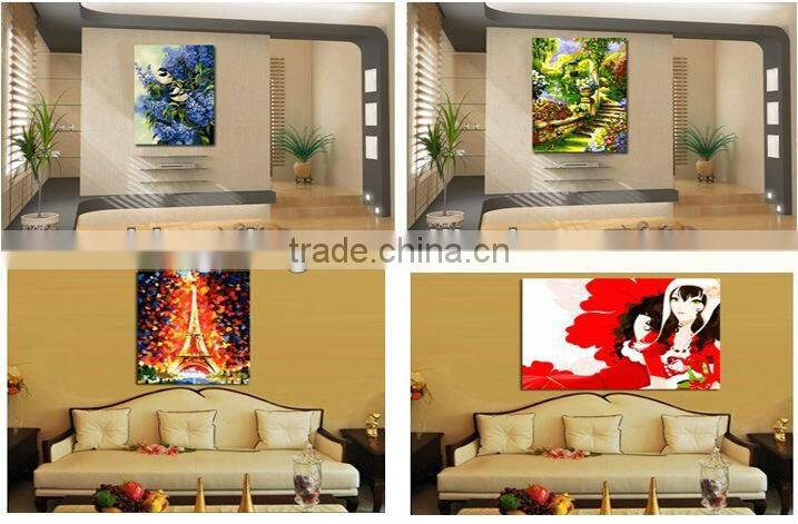 Modern tin painting by number for wall decoration