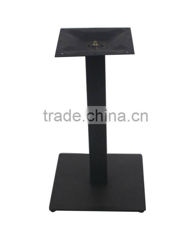 Texture Black Powder Steel Square Metal Table Legs