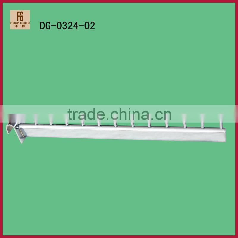 Chrome Slatwall 16" Faceout Hooks/ Pegs - Store Display Mount USED