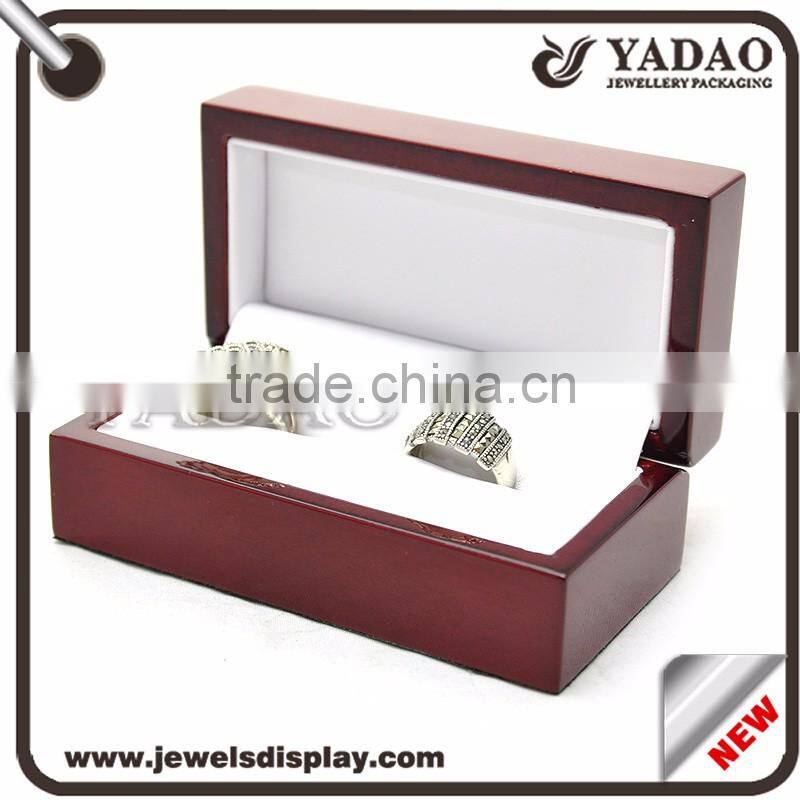 High end classic wooden box antique jewelry box custom logo gift wooden box for ring