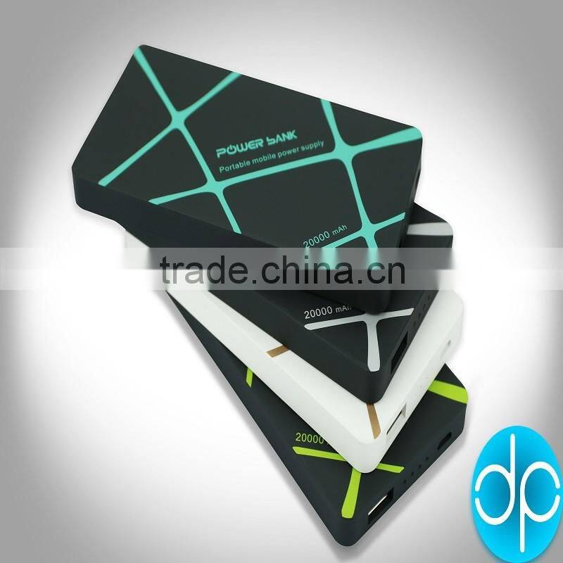 China supplier high capacity 20000mah power bank universal power supply for apple mobile phone