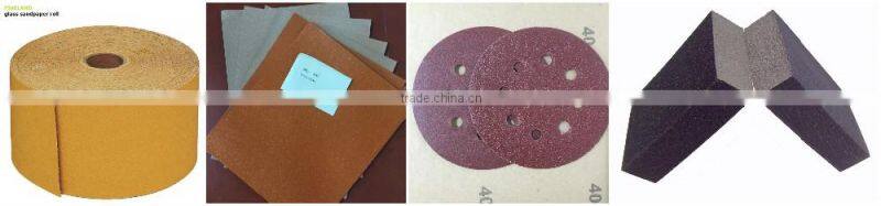 dry sandpaper belt rolls for wood decoration