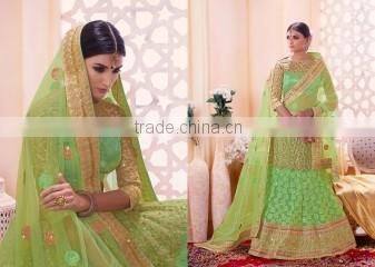 Ideal Embroidered Work A Line Lehenga Choli/indian lehenga online shopping