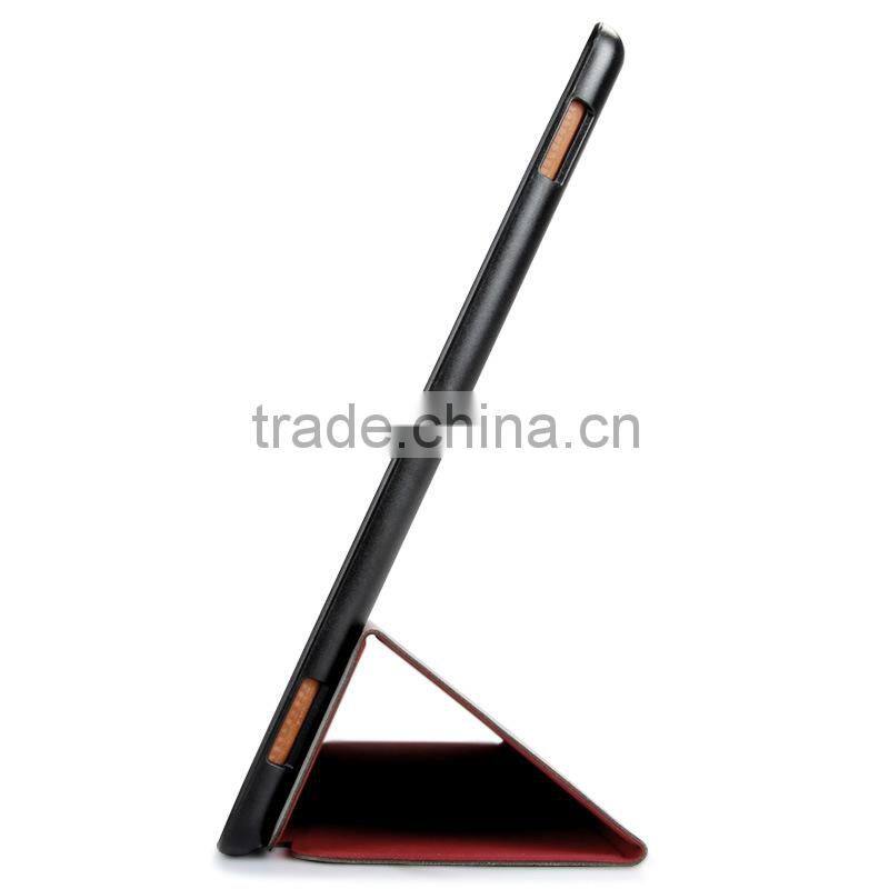 Factory New Arrival Ultra Thin Tri-folding Tablet PU Leather Smart Cover for iPad Pro