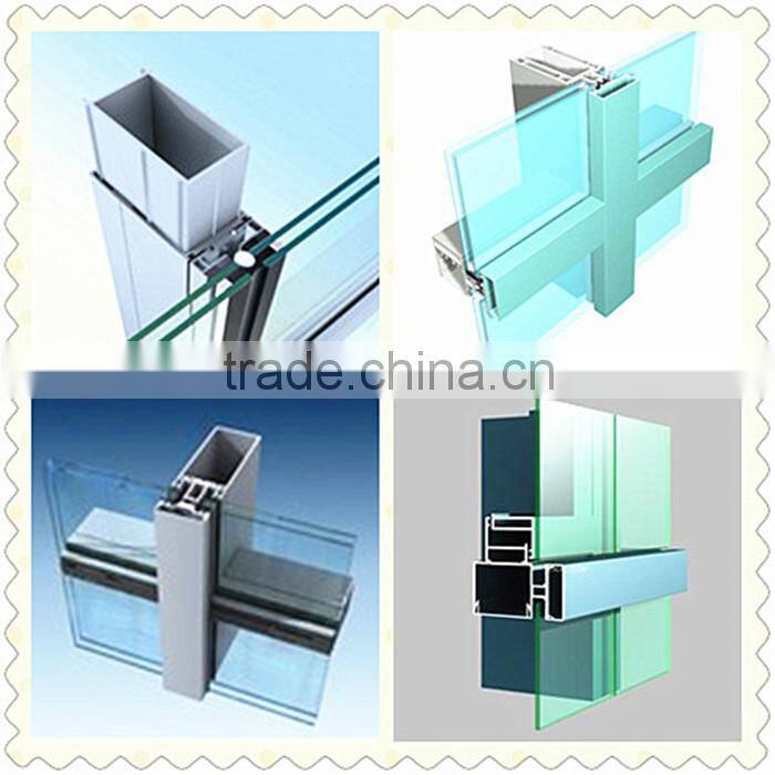 Aluminium composite panel cladding glass curtain wall double wall