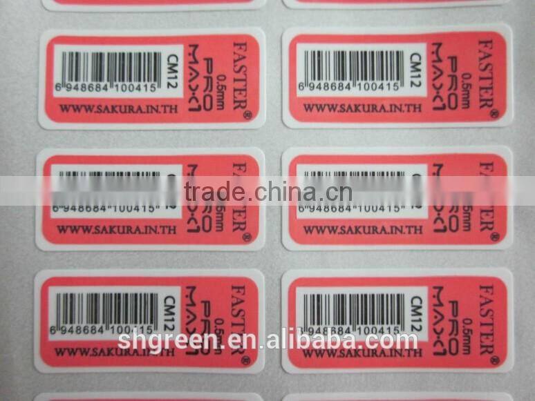 CMYK printing adhesive sticker for clothes