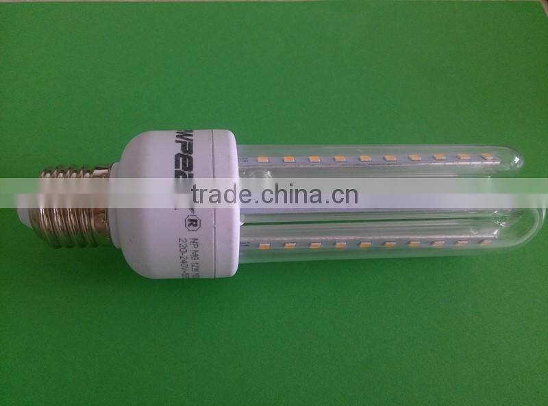 3U Shape LED Bulb Corn Light Energy Saving CFL LED Lamp Epistar LED Chip 100lm/W, 360 Degrees CE RoHs UL Certified