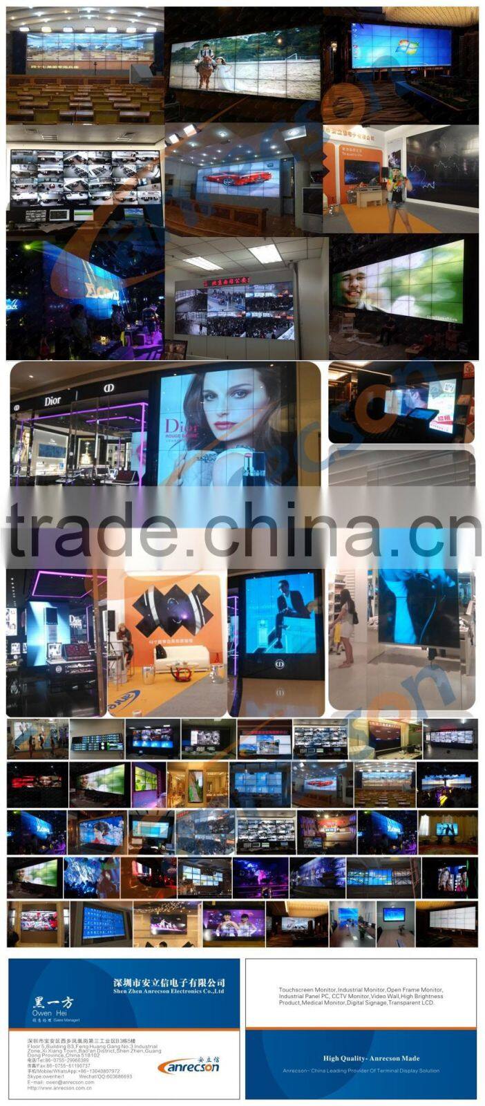 46" led stage video wall panels TV station and cinema