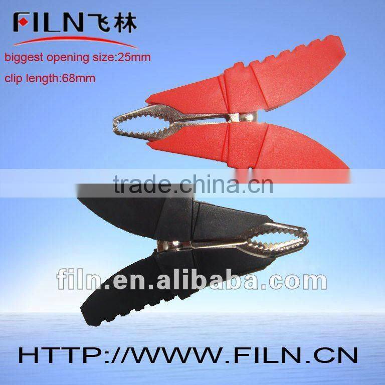 68mm complete insulated copper alligator clip
