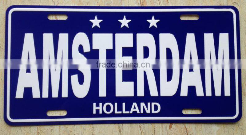 15*30cm printing aluminum license plate 6063