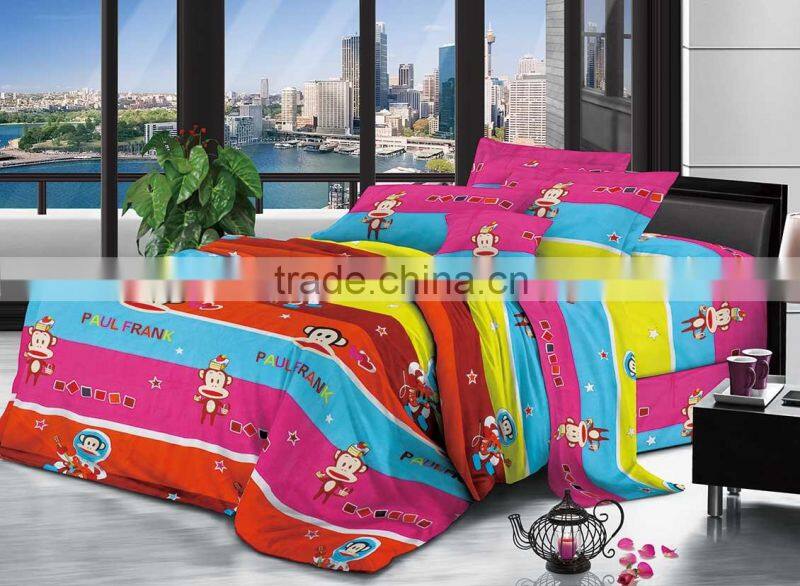 reactive printed polyester peach skin microfiber fabric