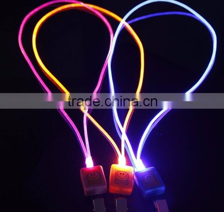 Bling led lanyard police reflective lanyard for concert promotional celebration