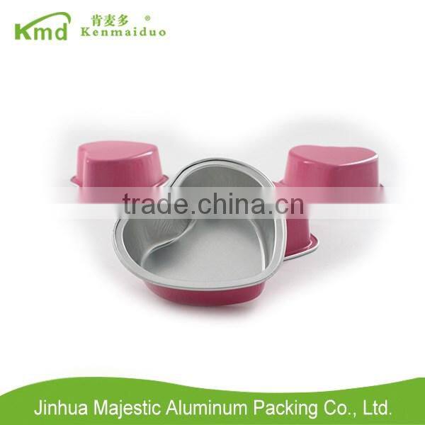 2016 Nice Aluminium Foil Food Packing Heart Container for Party