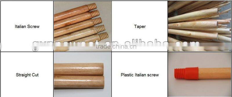 Painted wooden broom sticks