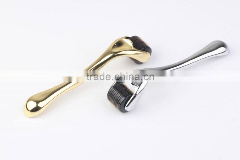 Wholesale 540 Titanium Needles 2.5mm Metallic Golden/Silver Handle DTS Derma Roller