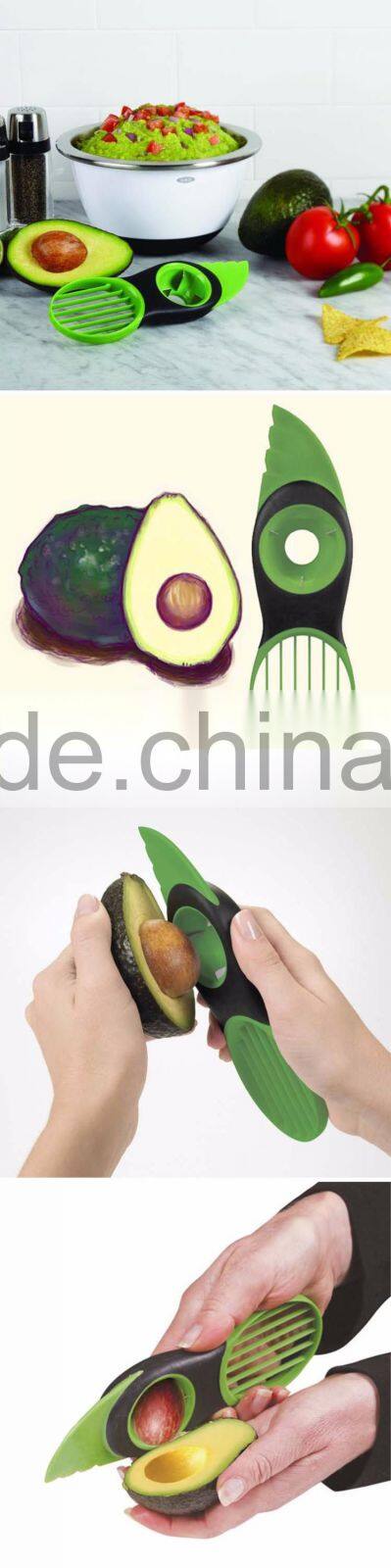 As Seen On TV 3-In-1 Avocado Cutter Plastic Fruit Knife Avocado Slicer