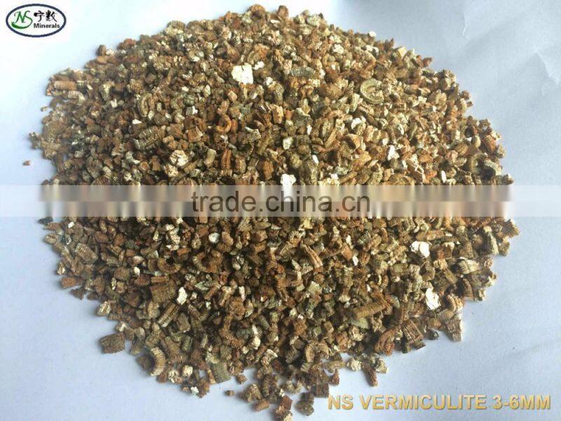 3-6mm 4-8mm etc Expanded Vermiculite as growing media for Agriculture
